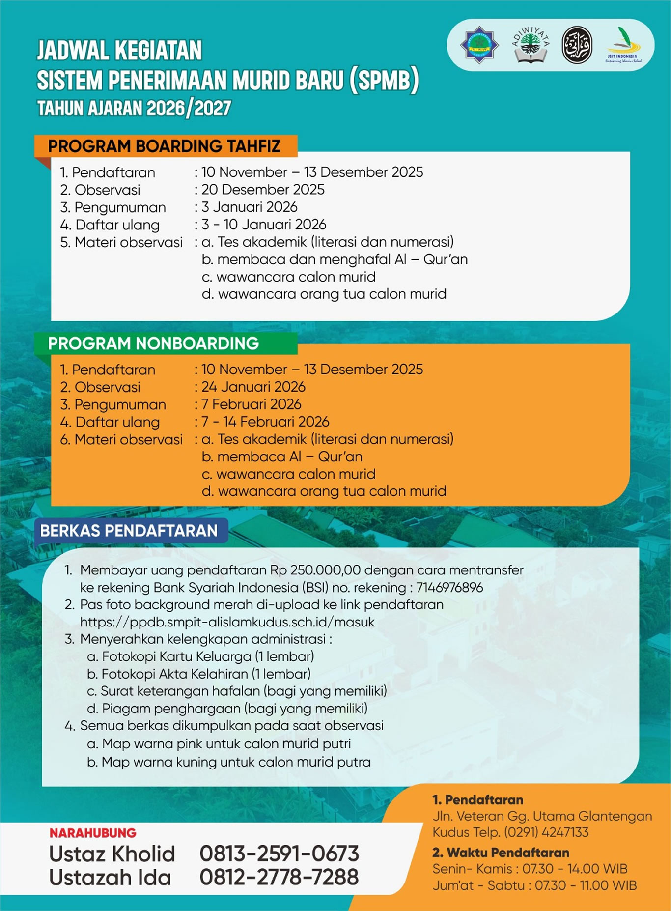 Jadwal Penerimaan